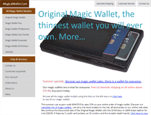 Tablet Screenshot of magicalwallet.com